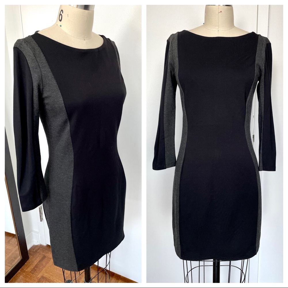 H&M color block body con dress - S